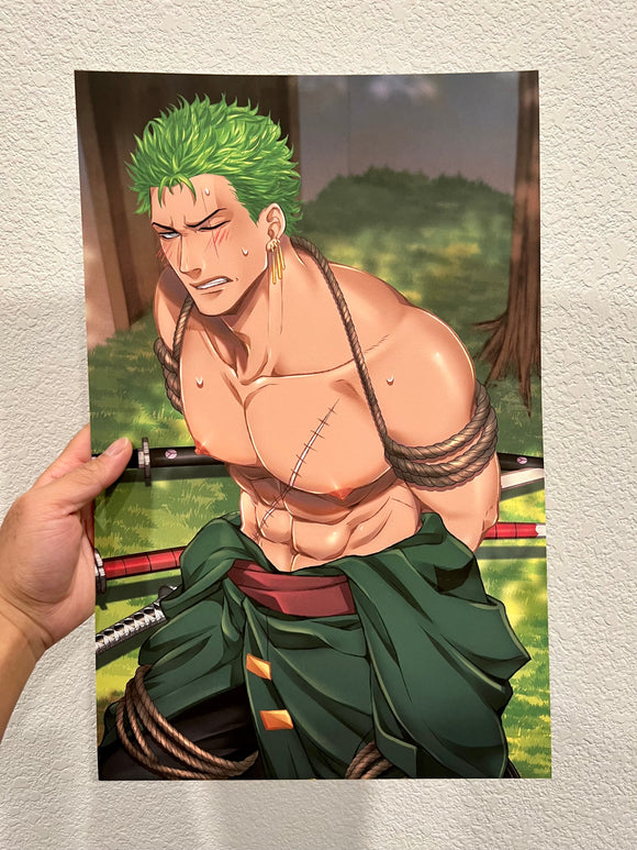 (SFW or NSFW) Roronoa Zoro from One Piece Unofficial Fan Art Poster