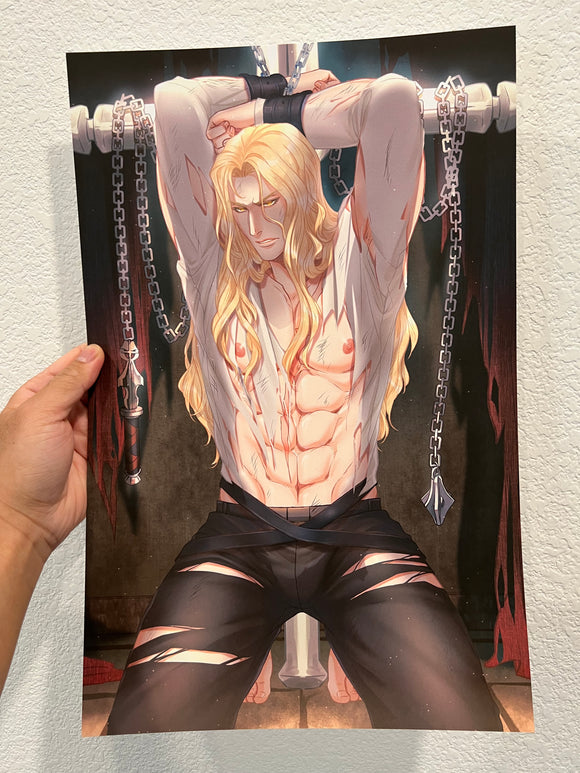 (SFW or NSFW) Alucard From Castlevania Anime Unofficial Fan Art Poster