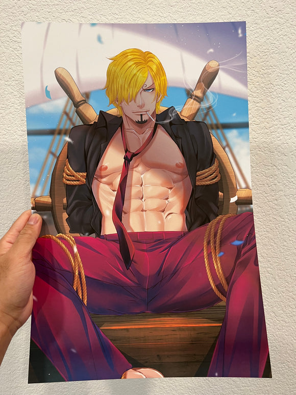 (SFW or NSFW) Sanji (Anime Version) from One Piece Unofficial Fan Art Poster