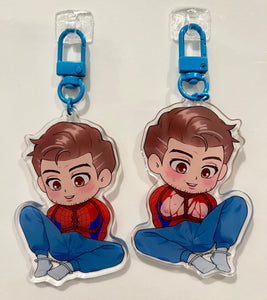 Peter Parker from Spiderman Into the Spiderverse Front Variant Keychain