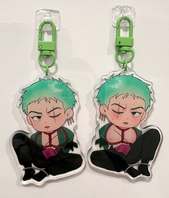 Roronoa Zoro from One Piece Front Variant Keychain