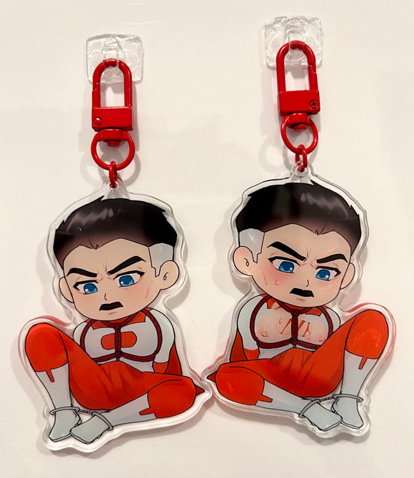 Omniman from Invincible Front Variant Keychain