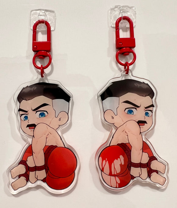 Omniman from Invincible Butt Variant Keychain