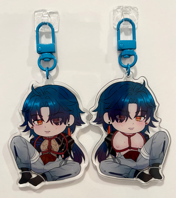 Blade from Honkai Star Rail Front Variant Keychain