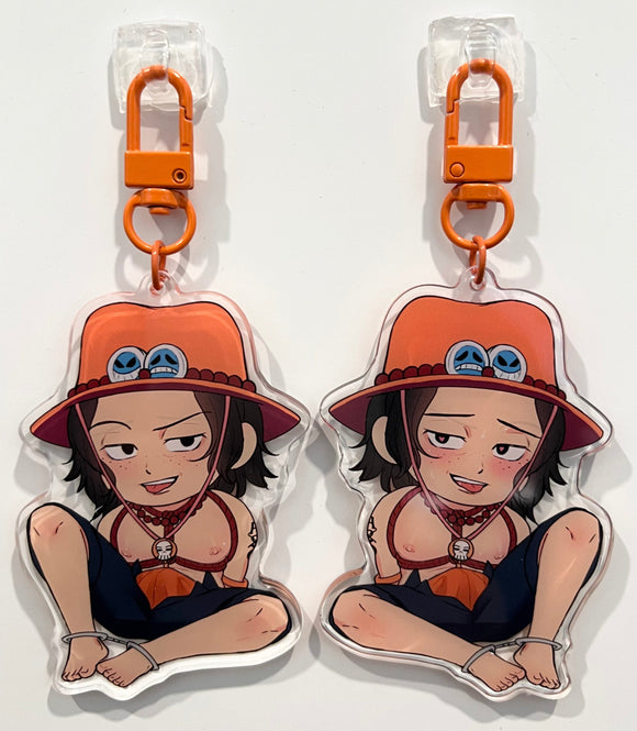 Portgas D. Ace from One Piece Front Variant Keychain