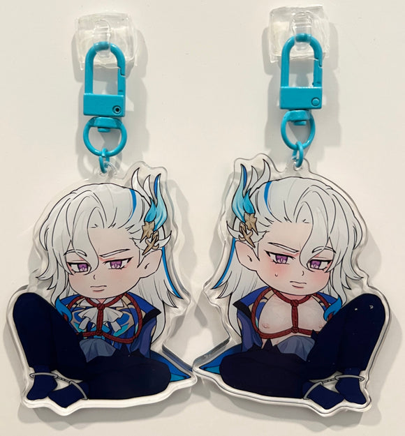 Neuvillette from Genshin Impact Front Variant Keychain