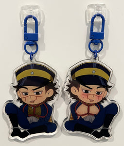 Saichi Sugimoto from Golden Kamuy Front Variant Keychain